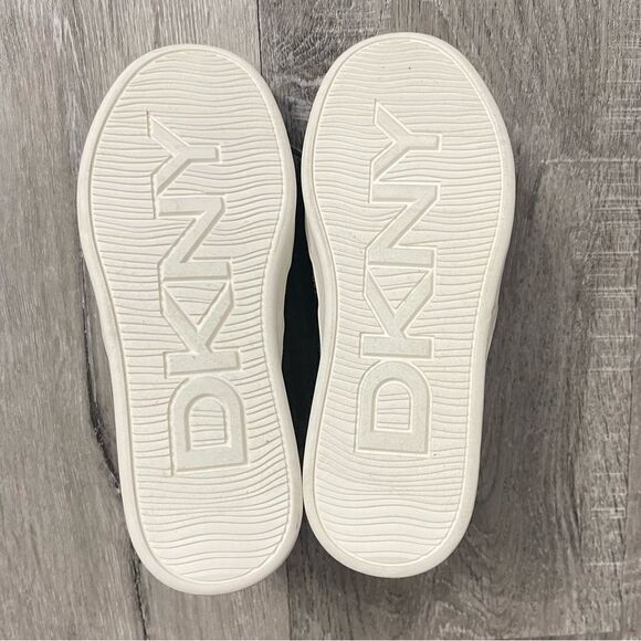 DKNY Girl’s Brown Cam Gore Logo Casual Platform Slip On Sneakers Size 1 - Picture 6 of 13